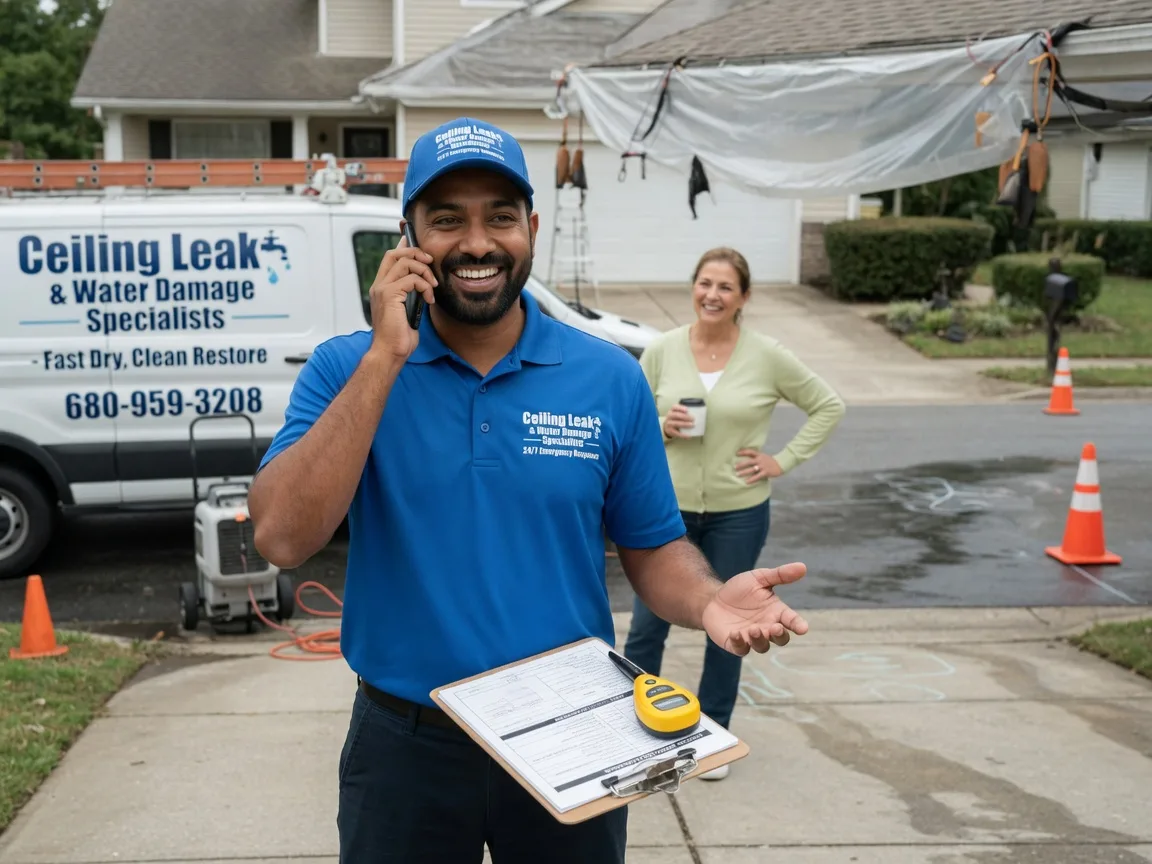 Ceiling Leak Cleanup Oglesby, TX FAQs